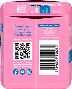 ABSORVENTE INTIMUS PROTETOR DIÁRIO SEM ABAS 15UN  