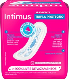 ABSORVENTE INTIMUS GEL SECA SEM ABAS
