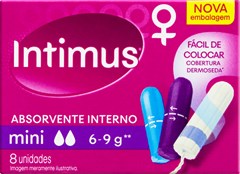 ABSORVENTE INTIMUS MINI 8UN  