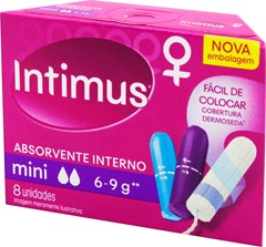 ABSORVENTE INTIMUS MINI 8UN  