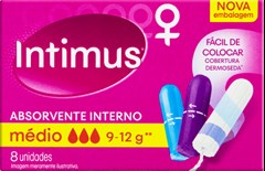 ABSORVENTE INTIMUS INTERNO MEDIO 8UN 