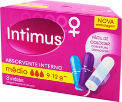 ABSORVENTE INTIMUS INTERNO MEDIO 8UN 