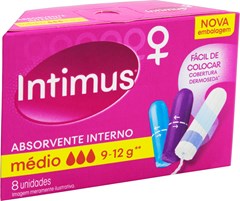 ABSORVENTE INTIMUS INTERNO MEDIO 8UN 