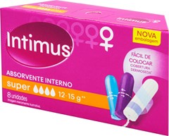 ABSORVENTE INTIMUS INTERNO SUPER 8UN 
