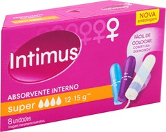 ABSORVENTE INTIMUS INTERNO SUPER 8UN 