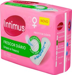 ABSORVENTE INTIMUS PROTETOR DIÁRIO SEM ABAS COM PERFUME 15UN  