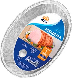 ASSADEIRA DE ALUMINIO WYDA 04L OVAL