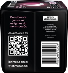 ABSORVENTE INTIMUS GEL NOTURNO SECA COM ABAS 8UN 