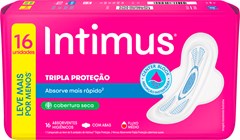 ABSORVENTE INTIMUS GEL SECA COM ABAS LEVE 16 PAGUE 14