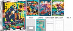 CADERNO CAPA DURA UNIVERSAL JANDAIA TEEN WAY 10 MATÉRIAS 200F
