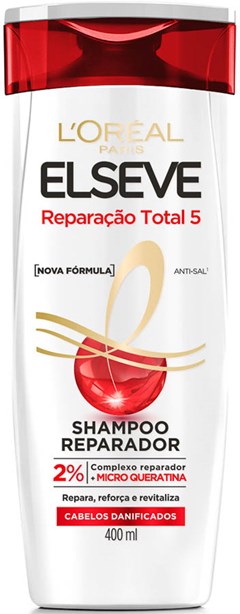 SHAMPOO ELSEVE 400ML REPARAÇÃO TOTAL 5  
