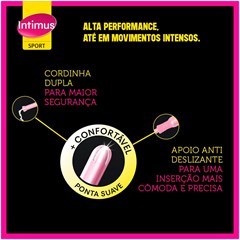 ABSORVENTE INTIMUS INTERNO COM APLICADOR MÉDIO 8UN 