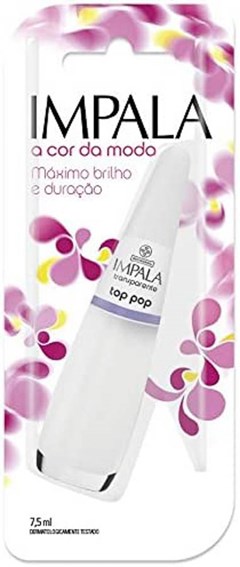 ESMALTE IMPALA BLISTER TRANSPARENTE TOP POP 