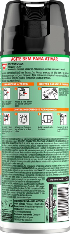 INSETICIDA AEROSOL BAYGON 285ML MULTI