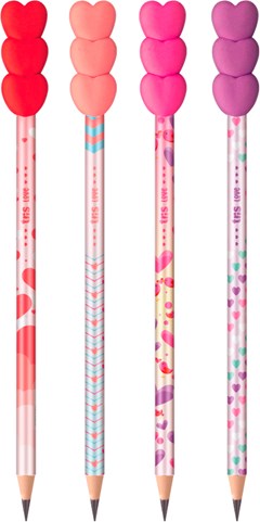 LAPIS GRAF TRIS LOVE METAL HB BORR POTE