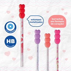 LAPIS GRAF TRIS LOVE METAL HB BORR POTE