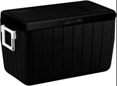 CAIXA TÉRMICA COLEMAN 45,4LTS PRETA COM TAMPA PRETA