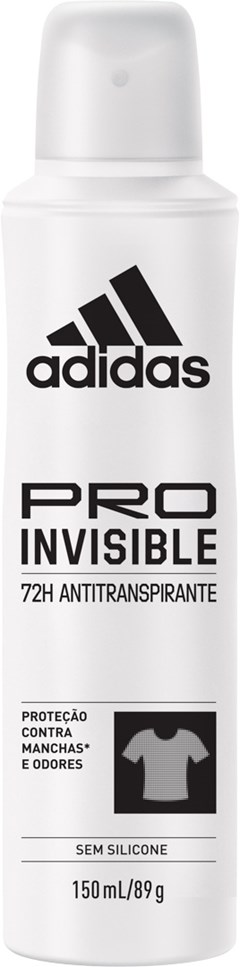 DESODORANTE AEROSOL ADIDAS 150ML FEMININO ANTI INVISIBLE