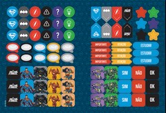 CADERNO CAPA DURA COSTURADO UNIVERSITÁRIO JANDAIA LIGA DA JUSTIÇA 80F