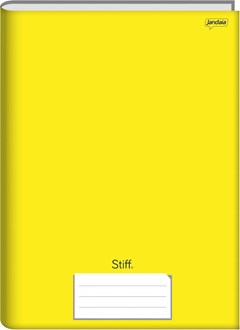 CADERNO CAPA DURA COSTURADO UNIVERSITÁRIO JANDAIA STIFF 80F AMARELO