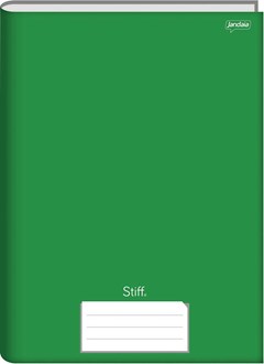 CADERNO CAPA DURA COSTURADO UNIVERSITÁRIO JANDAIA STIFF 80F VERDE