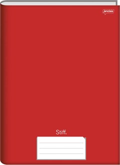 CADERNO CAPA DURA COSTURADO UNIVERSITÁRIO JANDAIA STIFF 80F VERMELHO
