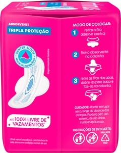 ABSORVENTE INTIMUS GEL SUAVE COM ABAS 8UN