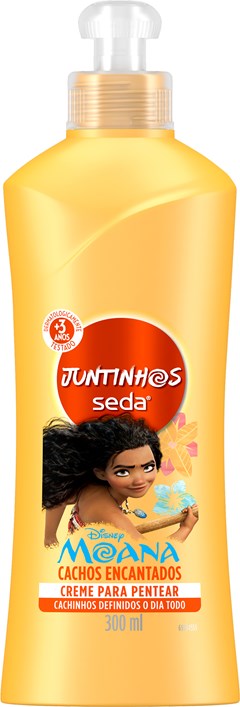 CREME PENTEAR SEDA INFANTIL JUNTINHOS 300ML MOANA CACHOS