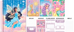 CADERNO CAPA DURA UNIVERSAL JANDAIA CONTO DE FADAS 15 MATÉRIAS 240F