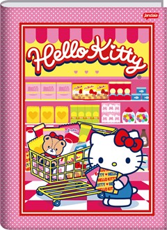 CADERNO CAPA DURA COSTURADO UNIVERSITÁRIO JANDAIA HELLO KITTY 80F