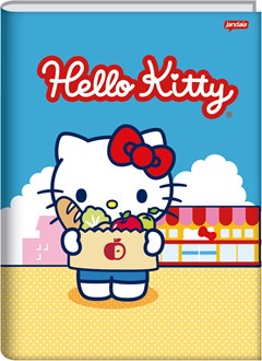 CADERNO CAPA DURA COSTURADO UNIVERSITÁRIO JANDAIA HELLO KITTY 80F