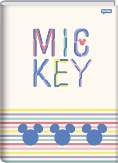CADERNO CAPA DURA COSTURADO UNIVERSITÁRIO JANDAIA MICKEY ARTS 80F