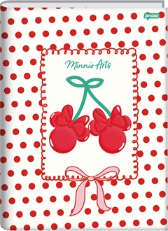 CADERNO CAPA DURA COSTURADO UNIVERSITÁRIO JANDAIA MINNIE ARTS 80F