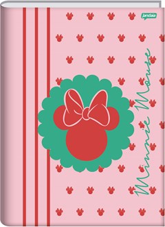 CADERNO CAPA DURA COSTURADO UNIVERSITÁRIO JANDAIA MINNIE ARTS 80F