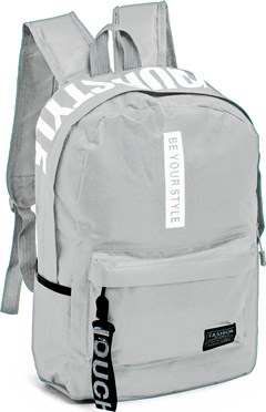 MOCHILA JUVENIL KIT NEUTRO YOUNG CINZA T15,7