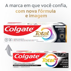 CREME DENTAL COLGATE TOTAL 12 90G CARVÃO