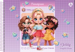 CADERNO CARTOGRAFIA CAPA DURA SÃO DOMINGOS ESPIRAL DEBBY 60F