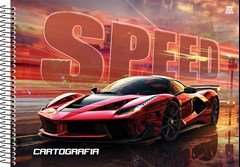 CADERNO CARTOGRAFIA CAPA DURA SÃO DOMINGOS ESPIRAL SILVER 80F