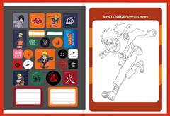 CADERNO CAPA DURA COSTURADO UNIVERSITÁRIO SÃO DOMINGOS NARUTO 80F