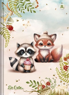 CADERNO CAPA DURA COSTURADO UNIVERSITÁRIO SÃO DOMINGOS SO CUTE 80F