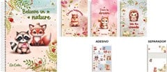 CADERNO CAPA DURA UNIVERSAL SÃO DOMINGOS SO CUTE 15 MATÉRIAS 240F