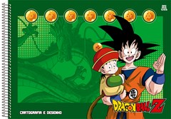 CADERNO CARTOGRAFIA CAPA DURA SÃO DOMINGOS ESPIRAL DRAGON BALL 60F
