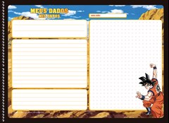 CADERNO CARTOGRAFIA CAPA DURA SÃO DOMINGOS ESPIRAL DRAGON BALL 60F