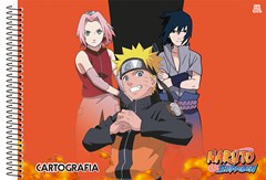CADERNO CARTOGRAFIA CAPA DURA SÃO DOMINGOS ESPIRAL NARUTO 60F
