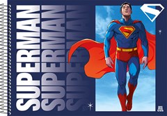 CADERNO CARTOGRAFIA CAPA DURA SÃO DOMINGOS ESPIRAL SUPERMAN 60F