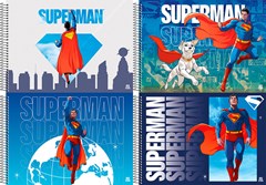 CADERNO CARTOGRAFIA CAPA DURA SÃO DOMINGOS ESPIRAL SUPERMAN 60F