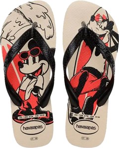 SANDÁLIA HAVAIANAS KIDS TOP DISNEY BEGE PALHA 27/28