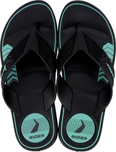 SANDÁLIA RIDER START PRETO/PRETO/VERDE 43/44