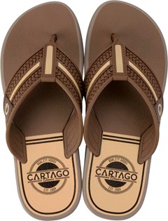 SANDÁLIA CARTAGO PALERMO CINZA/MARROM 39