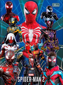 CADERNO CAPA DURA COSTURADO UNIVERSITÁRIO TILIBRA SPIDER M GAME 80F